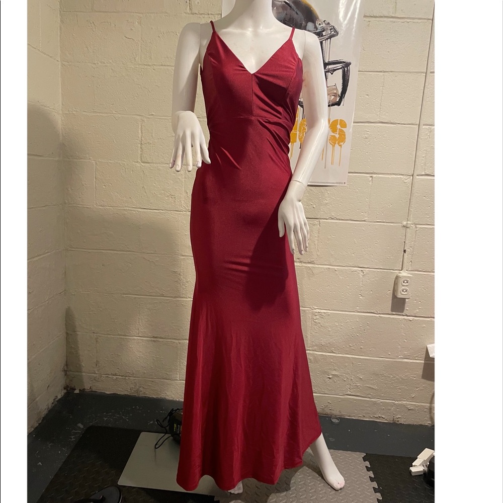 Red long gown!